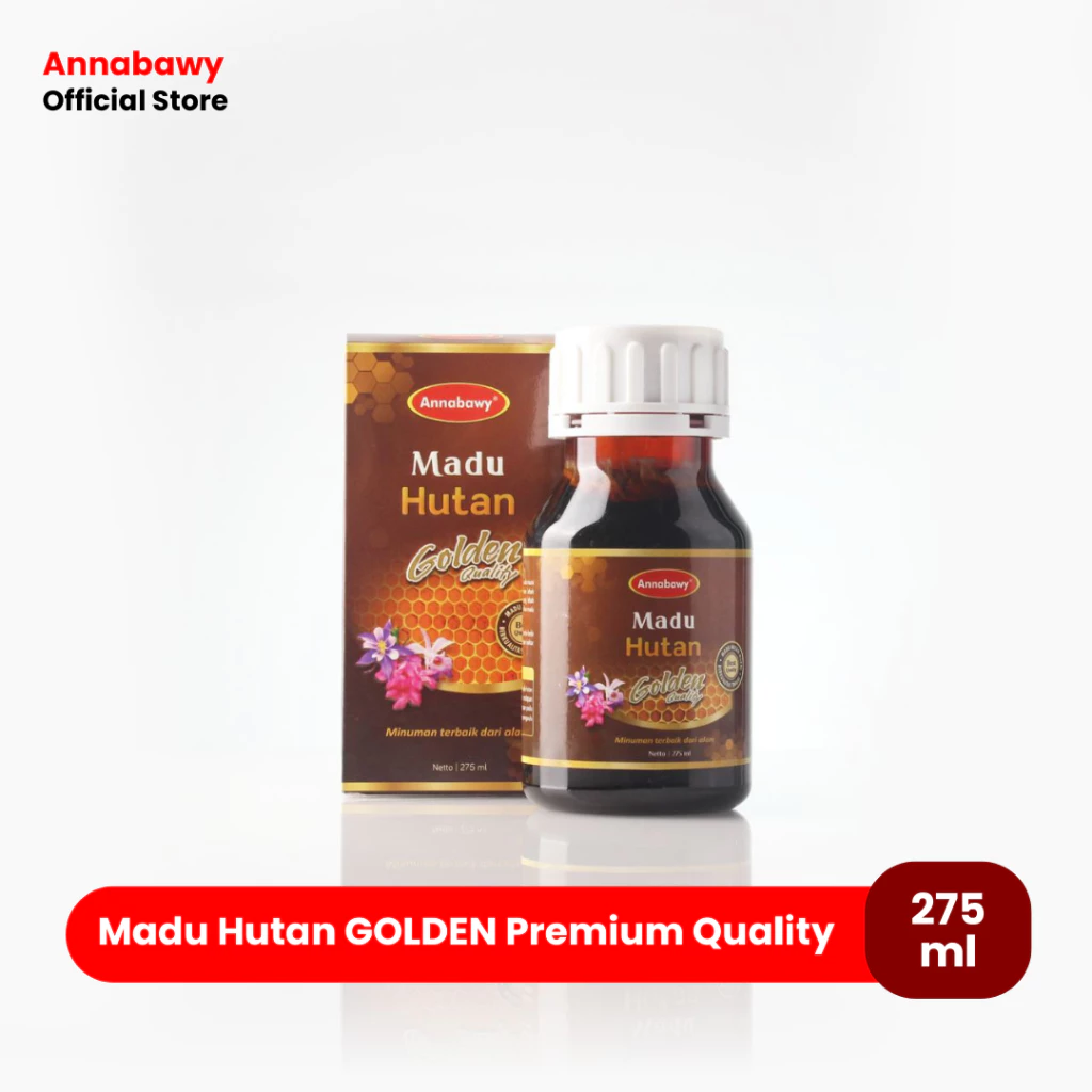 Madu Hutan Golden Annabawy 275 ml - Madu Hutan Sialang Murni Premium Honey Quality Jaminan Original