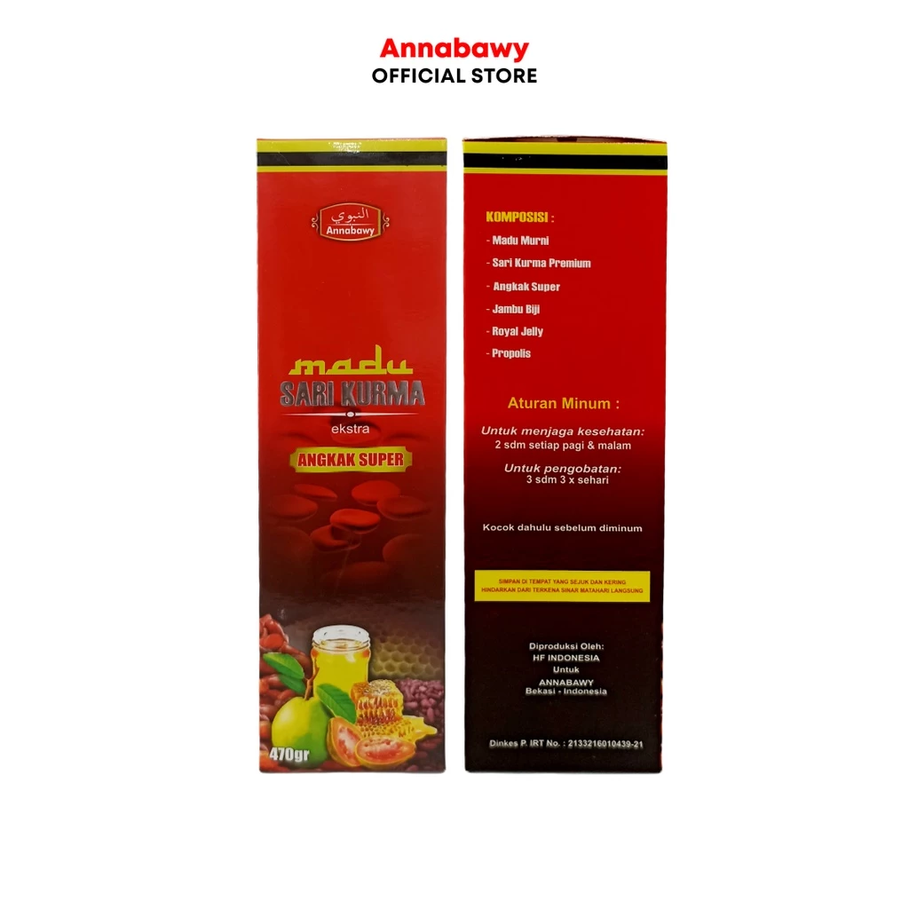 Madu Sari Kurma Ekstra Angkak Super 470gr Annabawy Bantu Naikkan Trombosit dan Turunkan Demam - Image 2