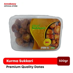 Kurma Sukkari Premium 500gr Annabawy / Kurma Sukari Manis & Lembut