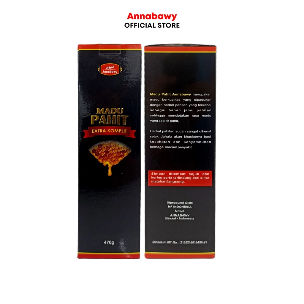 Madu Hitam Pahit Annabawy Extra Komplit 470gr - Suplemen Kesehatan Untuk Daya Tahan Tubuh - Image 2