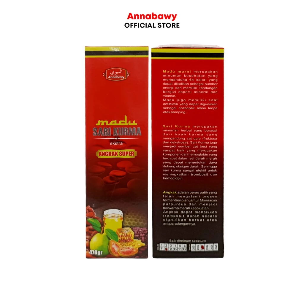 Madu Sari Kurma Ekstra Angkak Super 470gr Annabawy Bantu Naikkan Trombosit dan Turunkan Demam - Image 3