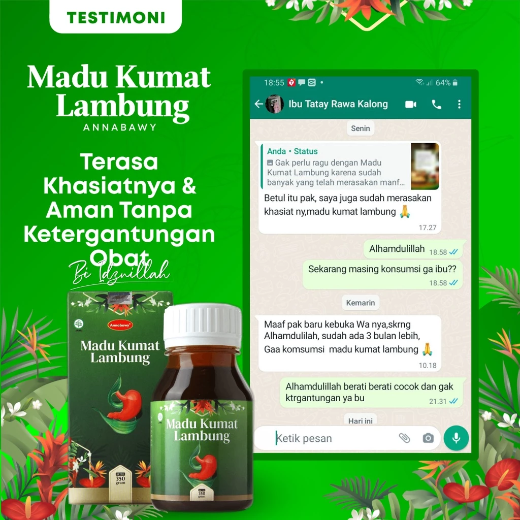 Madu Kumat Lambung Annabawy 350gr - Obat Herbal Solusi Atasi Asam Lambung dan Maag Kronis - Image 5
