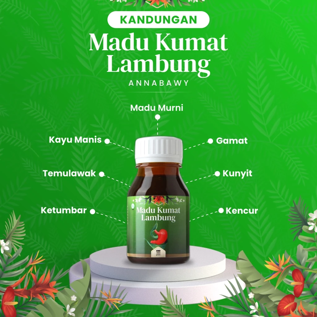 Madu Kumat Lambung Annabawy 350gr - Obat Herbal Solusi Atasi Asam Lambung dan Maag Kronis - Image 9