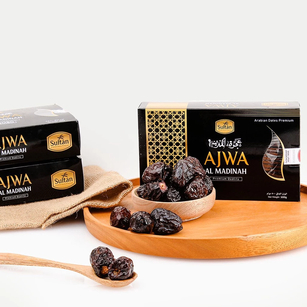 Kurma Ajwa Al Madinah SULTAN Premium 500 Gram | Kurma Nabi Asli Madinah Manis, Sehat & Bergizi - Image 2