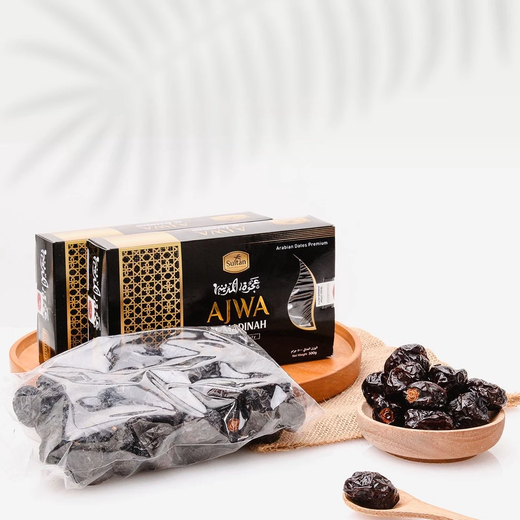 Kurma Ajwa Al Madinah SULTAN Premium 500 Gram | Kurma Nabi Asli Madinah Manis, Sehat & Bergizi - Image 4