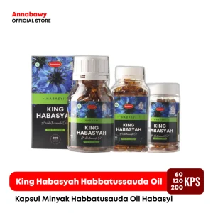 Kapsul Minyak Habbatussauda Habasyi Oil King Habasyah Isi 60/120/200 Kps
