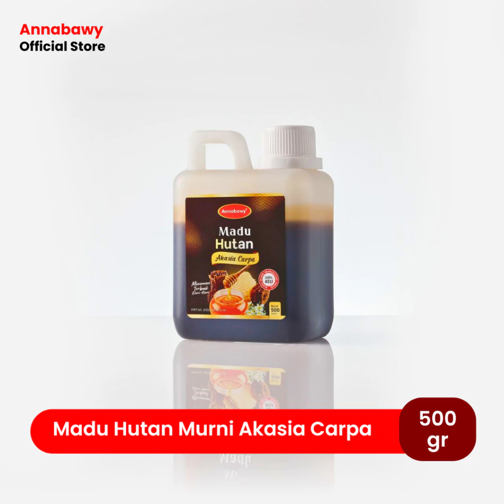 Raw Honey Akasia Carva 500gr / Madu Hutan Akasia Carva 500gr Annabawy 100% Original