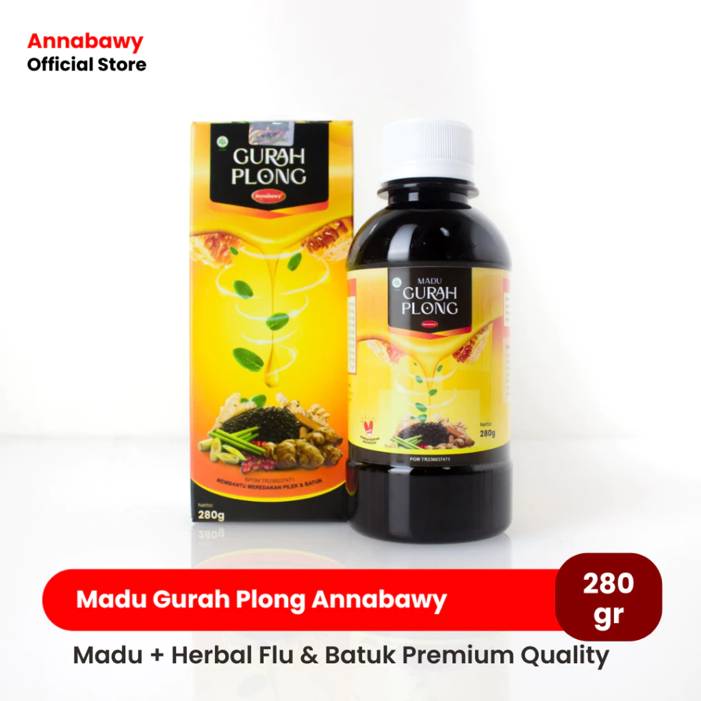 Madu GurahPlong Annabawy 280 gr - Membantu Meredakan Flu dan Batuk / Obat Herbal Gangguan Pernafasan