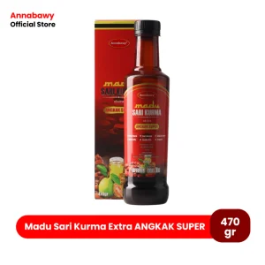 Madu Sari Kurma Ekstra Angkak Super 470gr Annabawy Bantu Naikkan Trombosit dan Turunkan Demam