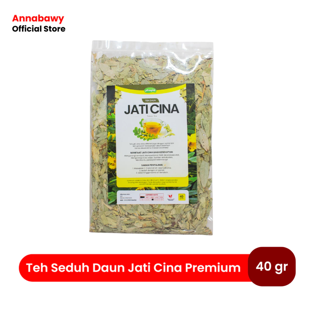 Teh Daun Jati Cina Premium Isi 40gr / Teh Jati Cina Pilihan / Teh Pelangsing Alami Tanpa Campuran