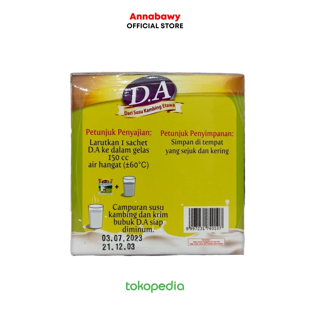 Susu Kambing Etawa D.A - Kandungan Susu Kambing Etawa 80% Plus Kolostrum Baik Untuk Imunitas Tubuh & Bantu Atasi Masalah Gangguan - Image 2