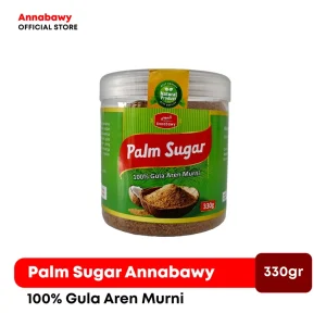 Gula Aren Bubuk 330 gr Annabawy - Palm Sugar Organic / Gula Aren Organik / Gula Semut ORIGINAL TANPA CAMPURAN