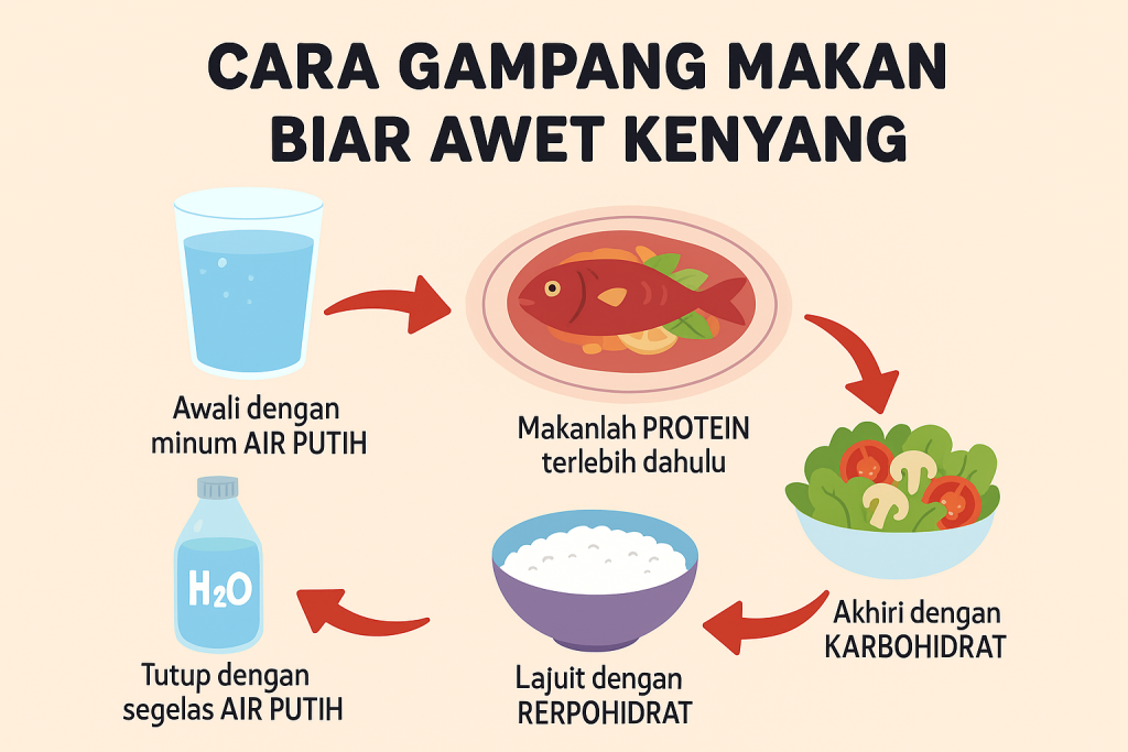 Cara Gampang Makan Biar Awet Kenyang dan Gak Mudah Lapar