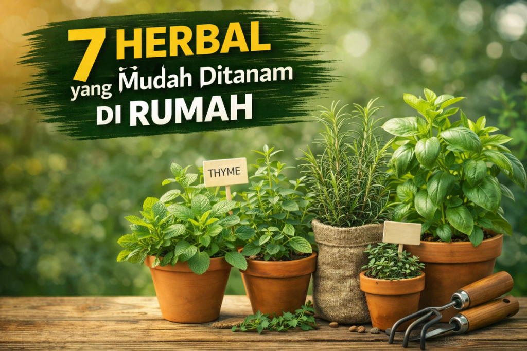 7 Herbal yang Mudah Ditanam di Rumah